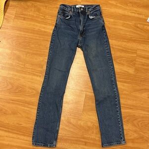 Reformation Jeans Size 24, Straight leg denim